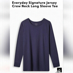 NWT TORRID everyday signature jersey crew Tee, blue size 0x  L/XL